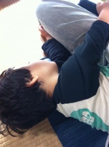 luc sleeping